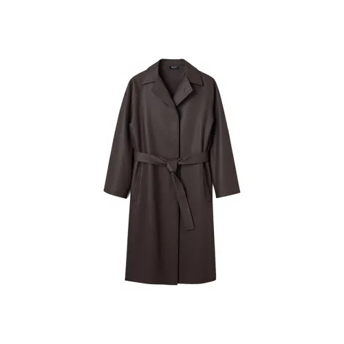 LUYOUYE Шоколад Кофе Женские Кожаные куртки