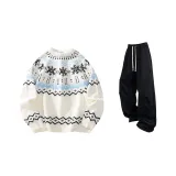 Экрю + Черные штаны