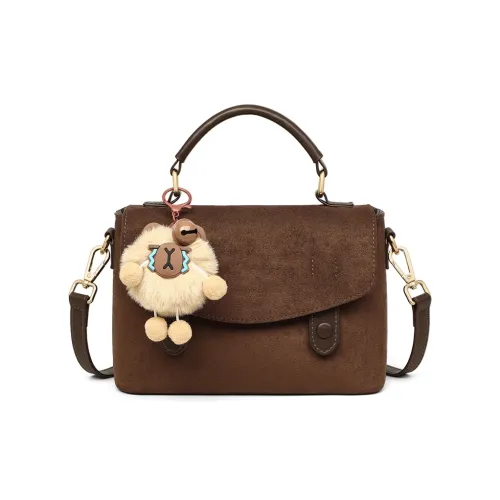 Crtnzo Kroez Сумка через плечо из коровьей кожи сумка обычная женская кофейного цвета