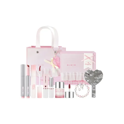 CHIOTURE Точка Сердце Intention Наборы косметики Легко смешивается Естественный Глянцевый LIP Прозрачный Нет Зеркало для макияжа Эффект макияжа