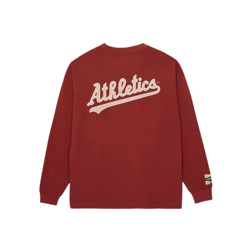 New Era Темно-красный Унисекс T-рубашки