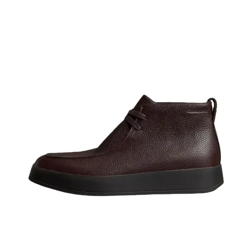 CALVIN KLEIN Chukka Ботильоны 3,6 см Мужской Бордовый