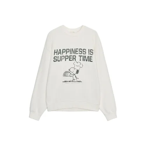 ZARA Белый Женский Свитшот