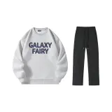 Комплект одежды (Серый топ Фотиния + Черные штаны)