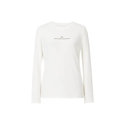 Hopeshow Натуральный Белый 001 Женские T-рубашки