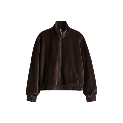 H M Темно-коричневые женские куртки