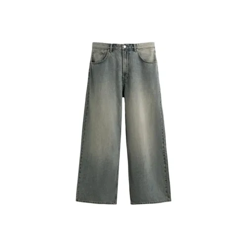 ZARA Blue Green Men's Jeans ZARA Синие Зеленые Мужские Джинсы