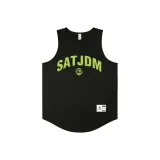 Качество [SJ+Круглый логотип] Черный Arc Майка (Зеленый логотип)