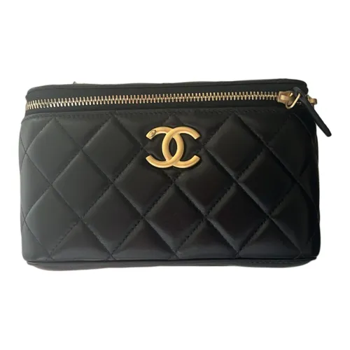 CHANEL Lambskin Small Square Box Сумка через плечо Мини Женская Черная