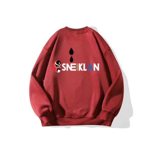SNEIKLAU Red Unisex Свитшоты