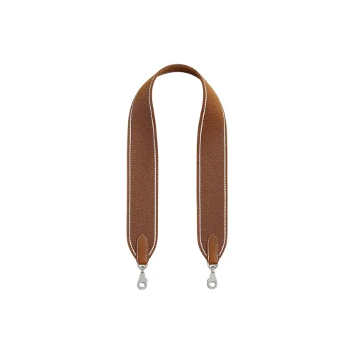 HERMES Wooly Sellier Canvas Bag Ремешок Женский Gold New Natural Gold