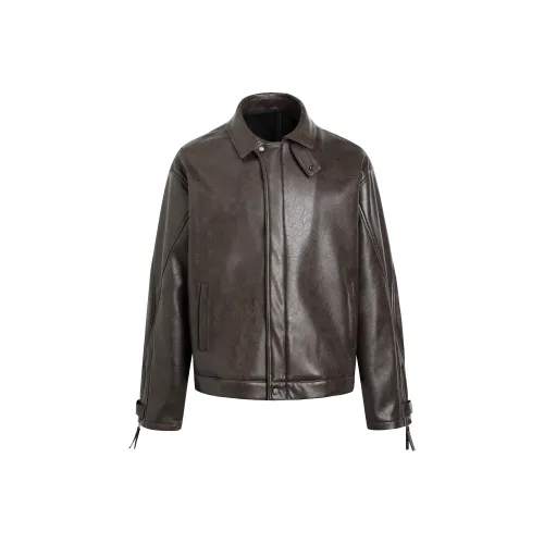 GOSNACE Темно-коричневые унисекс куртки