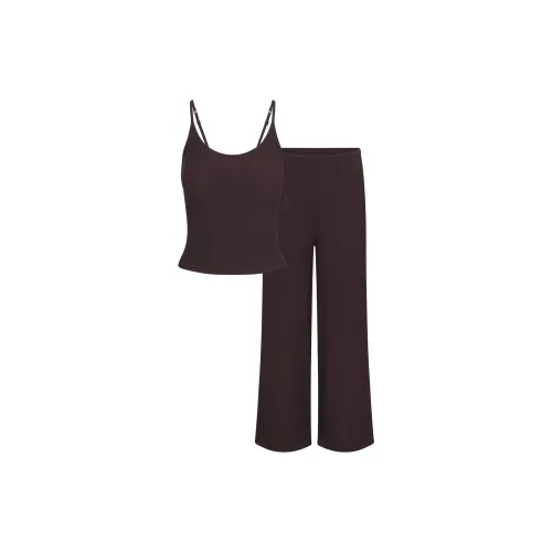 SKIMS FW25 Мягкий Lounge Танк Сон Комплект Пижамный комплект Женские