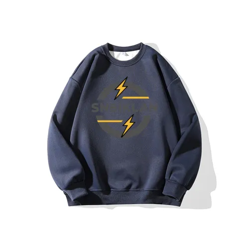 SNEIKLAU Темно-синий синий унисекс свитшоты