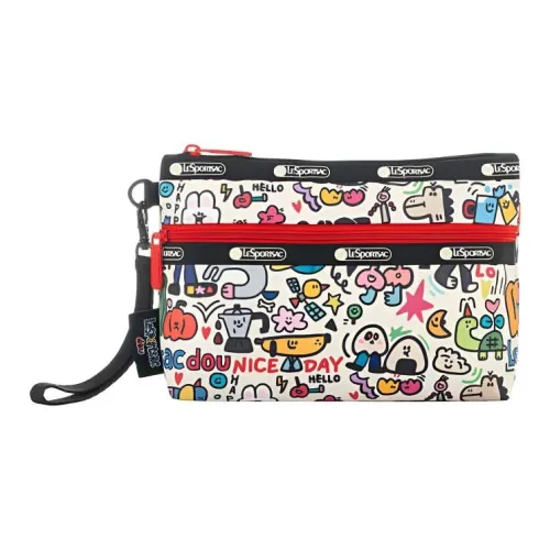 LeSportsac Ткань Клатч Маленькая Квадратная Сумка Маленькая Унисекс Многоцветная