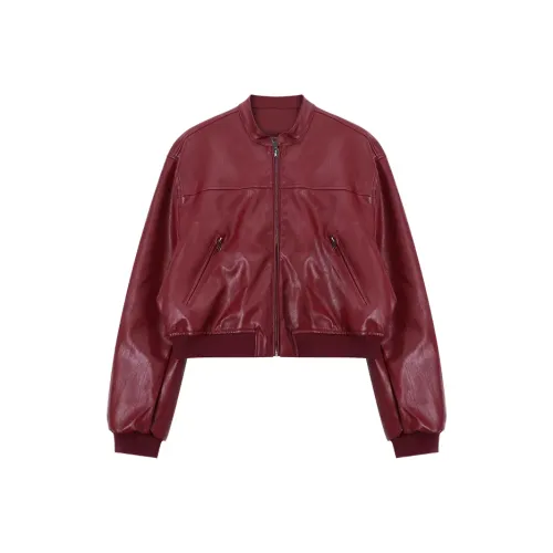 GORGEOUSIDEA Кожа Куртка Женская