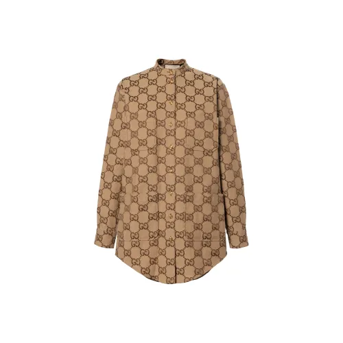 GUCCI Женские рубашки темного умбрового цвета