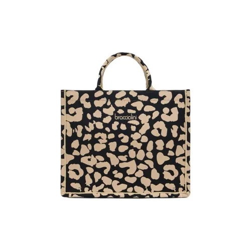 Braccialini Полиэстер Ткань Тоут Сумка Сумка для покупок Сумка Большая Женская Бежевая