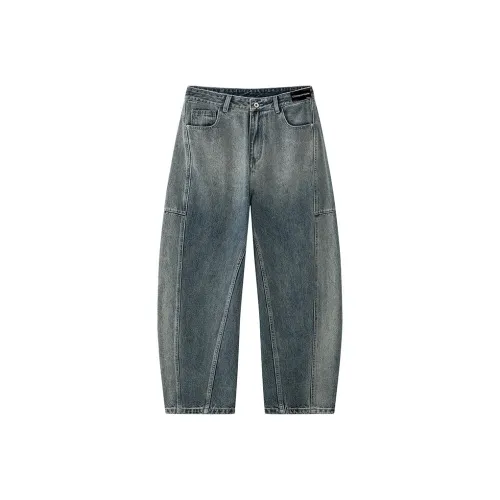 Chisportate Винтажные синие унисекс джинсы