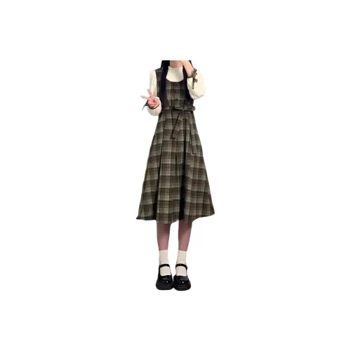 Genius Pooh Женская одежда >> Платье Длинный рукав Женское