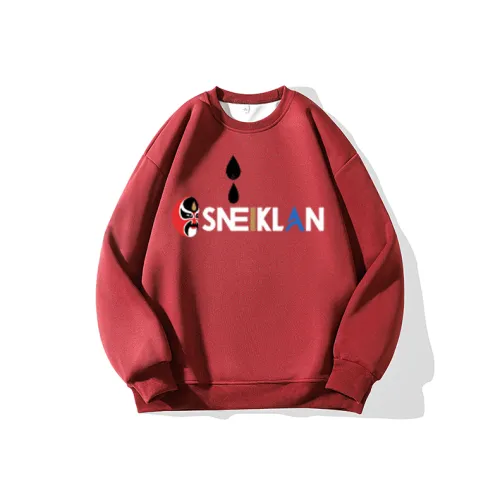 SNEIKLAU Red Unisex Свитшоты