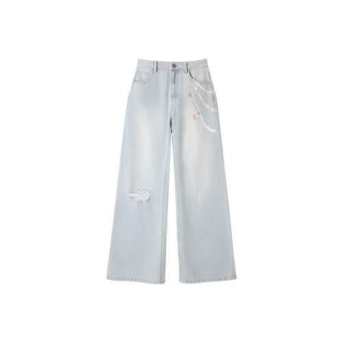 UENA Синий В наличии Женские Джинсы