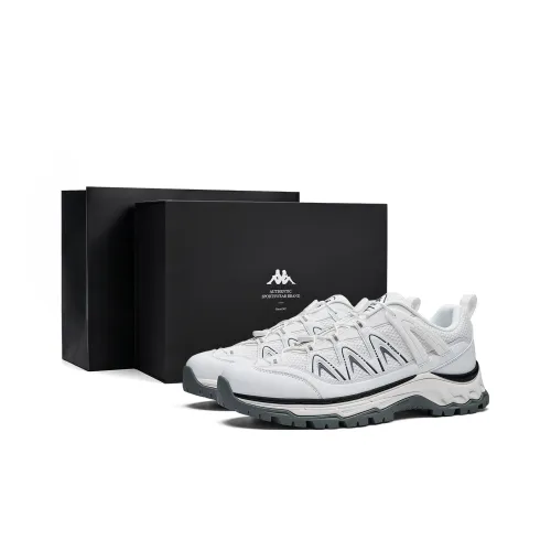 KAPPA Износостойкие Низкие Беговые кроссовки Унисекс Белый Черный