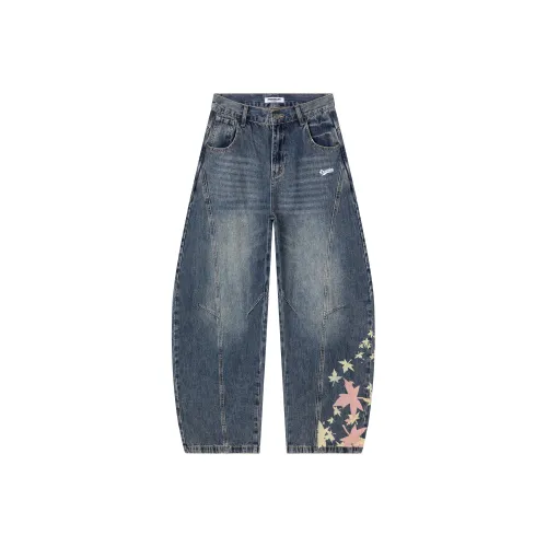 CHOCOOLATE XPB0319 Ностальгический синий Унисекс Джинсы