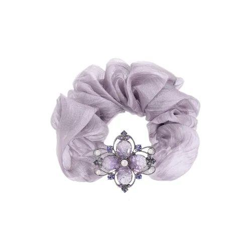 ROYALSASA Шелковый шифон Резинка для волос Женская