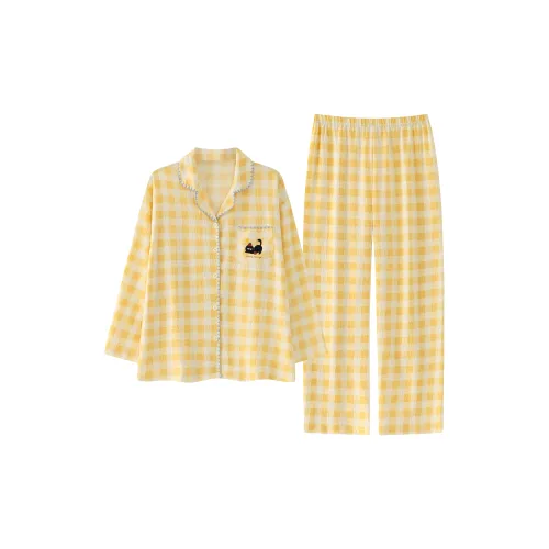 MADALLO Желтый Женские Пижамные Комплекты