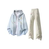 Синие + Светло-хаки штаны