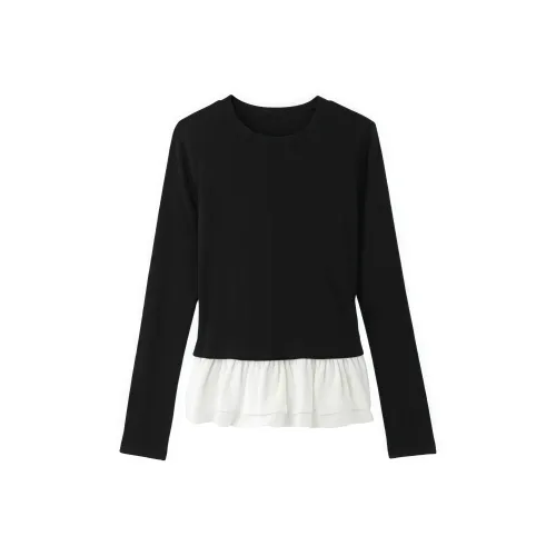 KYKW Черные Женские T-рубашки