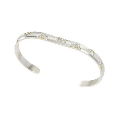 Mouhooland 925 стерлинговое серебро браслеты с покрытием из белого золота унисекс