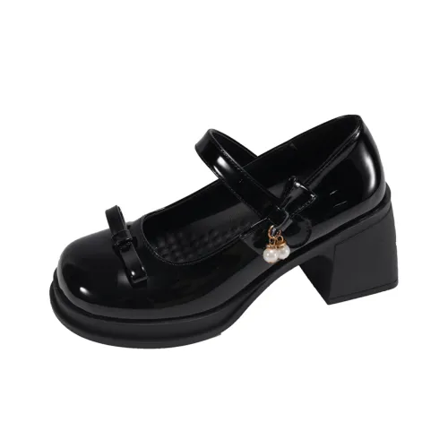 CZRSK Грубый каблук Мэри Джейн Женские туфли