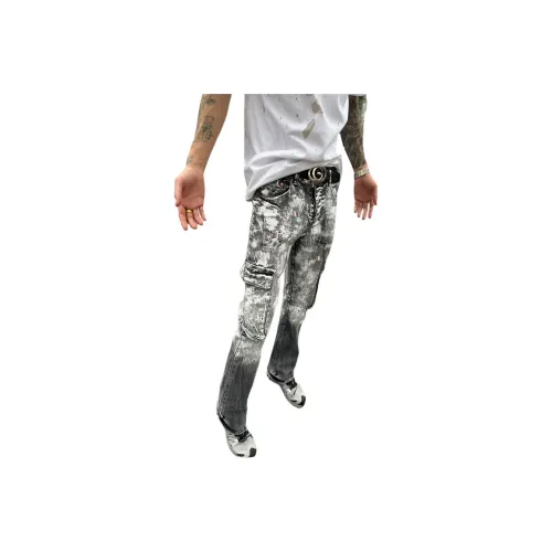 NHZN Черный Унисекс Джинсы