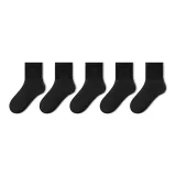 5 Черный [10A Антибактериальный Дезодорирующий/Безшовный крой Сшивка]