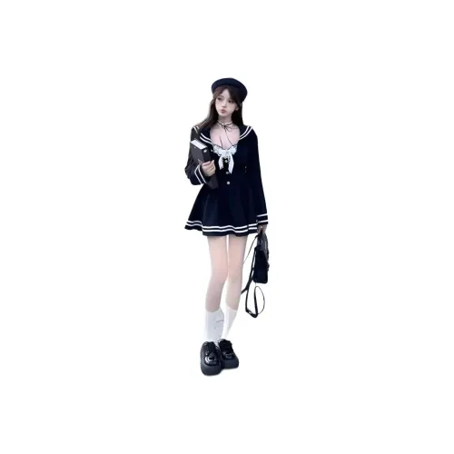 GIUHF Длинное платье с длинными рукавами женское