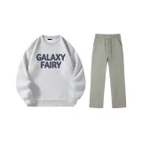 Комплект одежды (Серый топ + Серо-зеленые штаны)