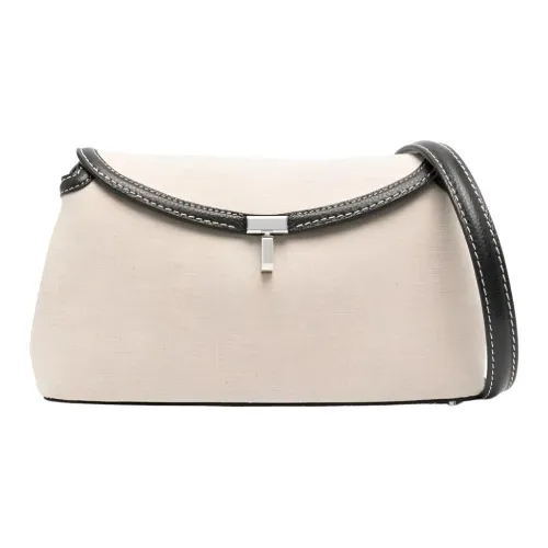 TOTEME Органический хлопок Сумка через плечо Сумка на плечо Женская Бежевая и Черная