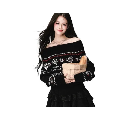 ZVJH Черный Женский Трикотаж