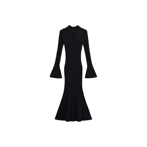 MITX Платье Женское Длинное с Длинными Рукавами