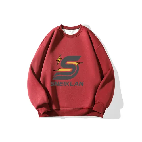 SNEIKLAU Red Unisex Свитшоты