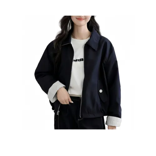 Cotton Gene Cropped Coat Women's