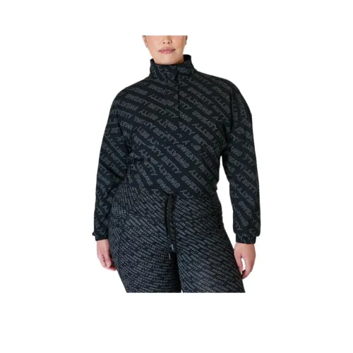 Sweaty Betty Толстовка Женская Серый Подкладочная ткань с Нерегулярным Размещением Принт