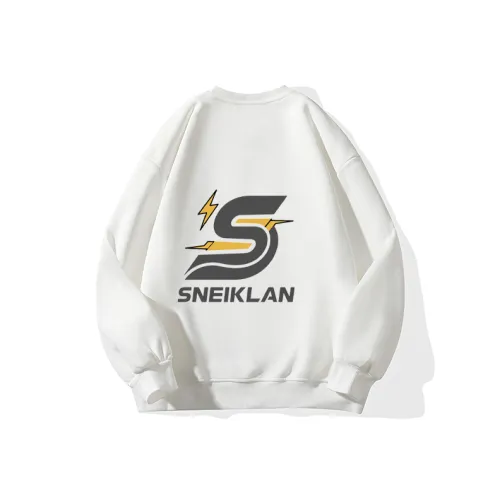 SNEIKLAU Белый Унисекс Свитшоты