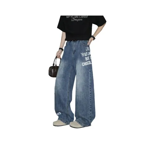 NRXX Blue Unisex Jeans NRXX Синий Унисекс Джинсы