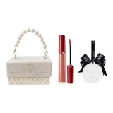 Красный Tube Жидкая Помада #214 Ambiguous Кремово-Абрикосовый 6,5 мл + Камелия Ароматерапия