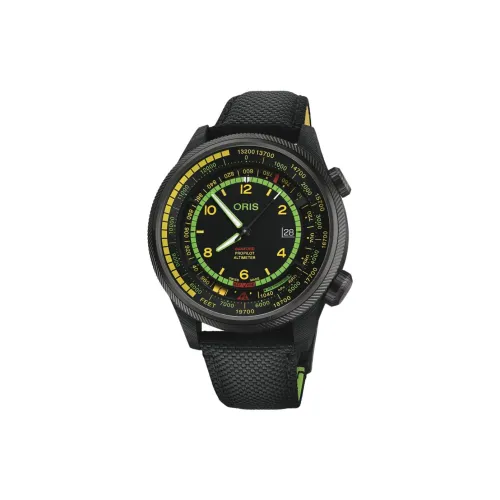 Oris Автоматический Механический Механизм Мужские Часы 47 мм Черный