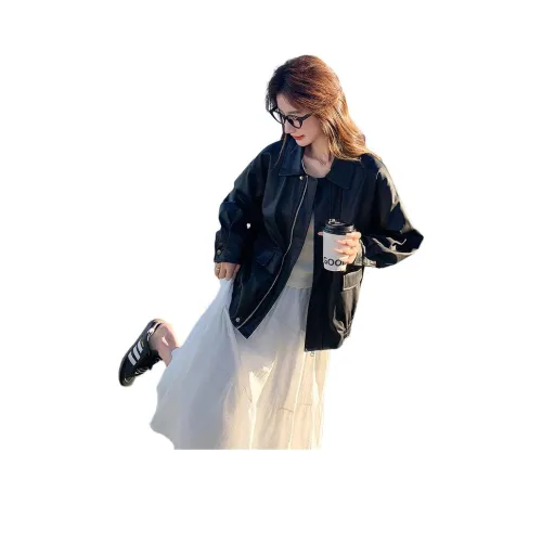 MEXICAN Черный Женские Кожаные Куртки