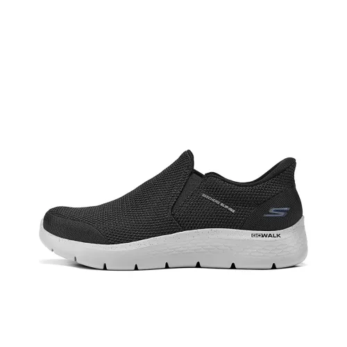 Skechers Slip Ins Низкий Топ Casual Мужской Черный Белый